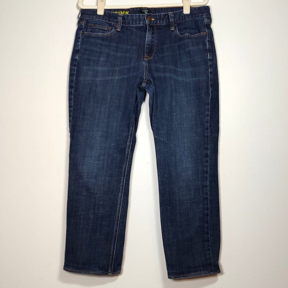 J.Crew Matchstick Jeans 33R Straight Leg Crop Stretch Denim Classic